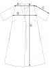 Bewear B280 sukienka trapezowa z dekoltem V beżowa 